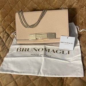 Bruno Magli Chiseled M Smooth Leather Shoulder Bag